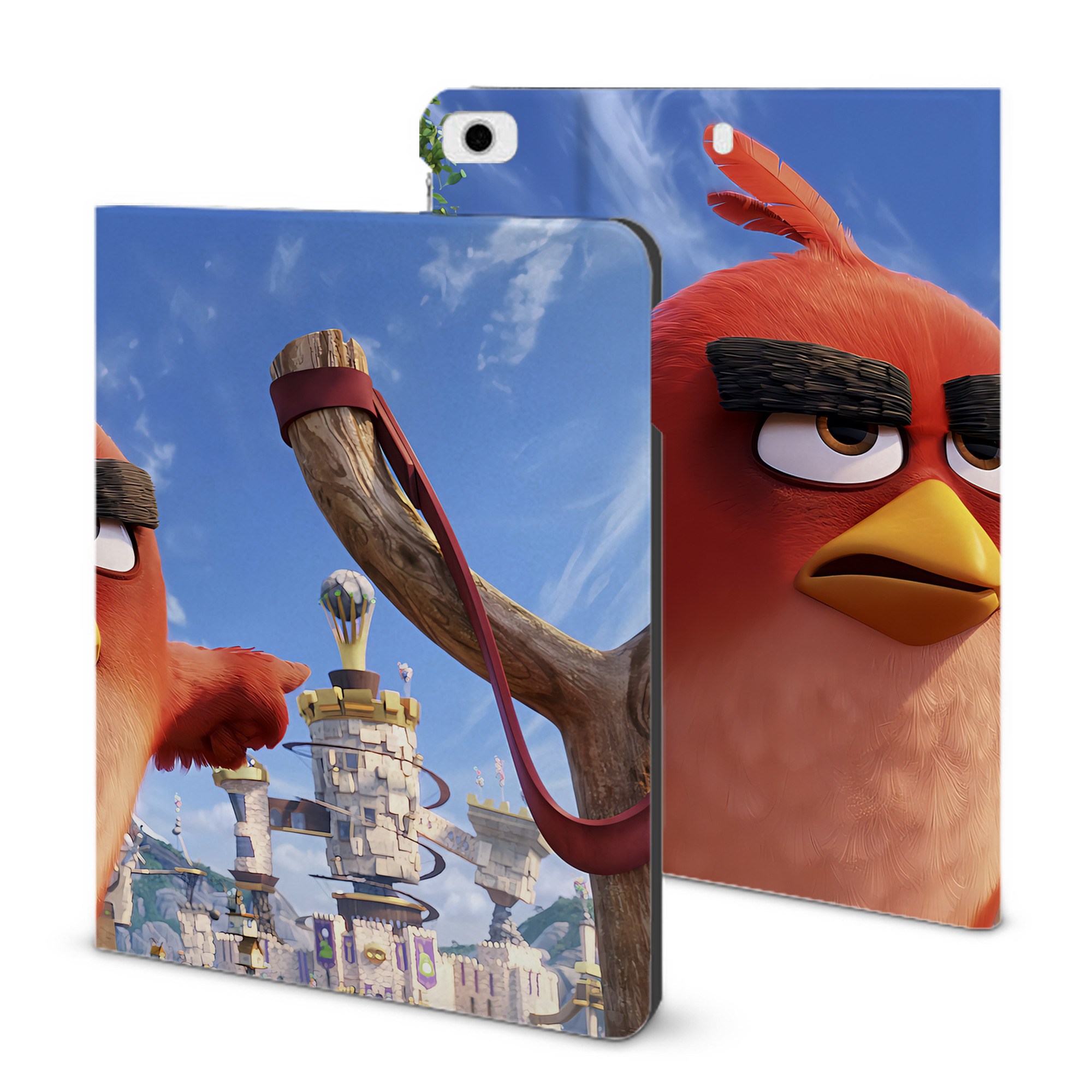 （画像用） Angry Birds アングリーバード IPad ケース ブック型 PUレザー TPU 耐衝撃 軽量 薄型 ペン収納なし 全面保護 IPad 各モデル対応
